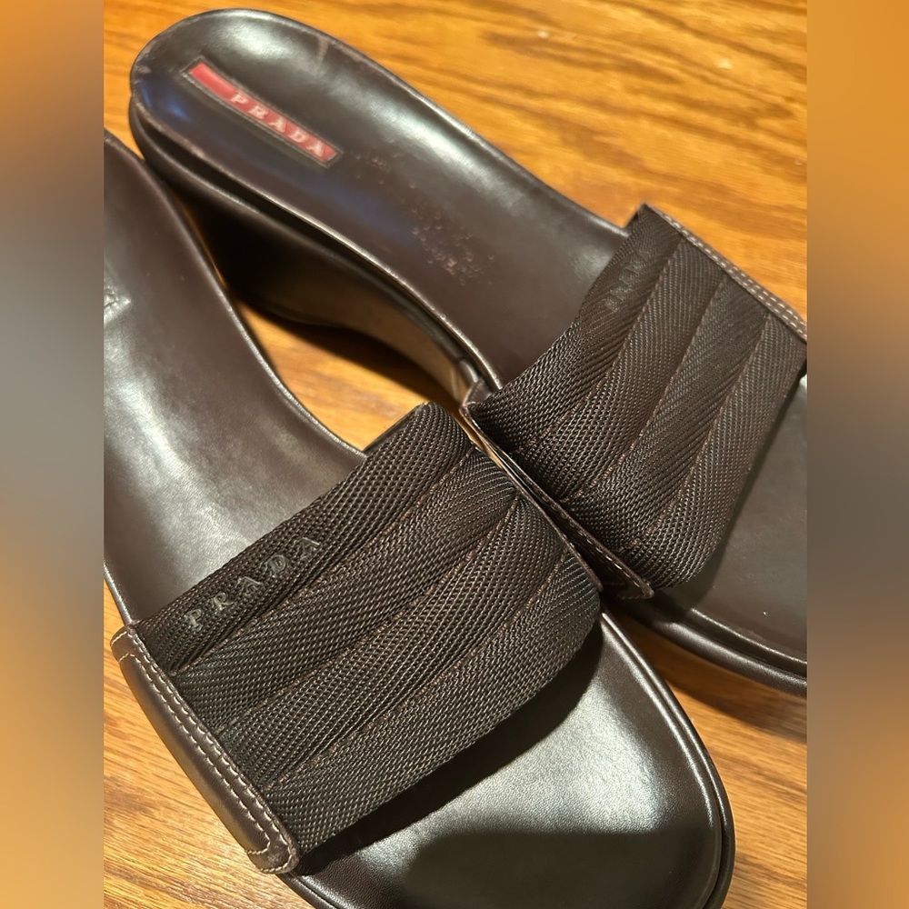 Vintage Prada Platform Slide Sandals - Picture 4 of 15